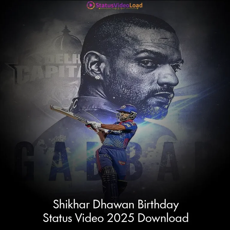 Shikhar Dhawan Birthday Status Video 2025 Download