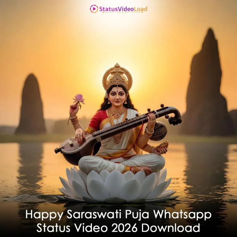 Happy Saraswati Puja Whatsapp Status Video 2026 Download