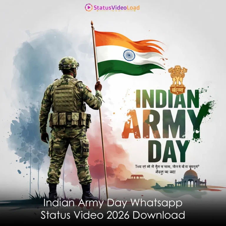 Indian Army Day Whatsapp Status Video 2026 Download