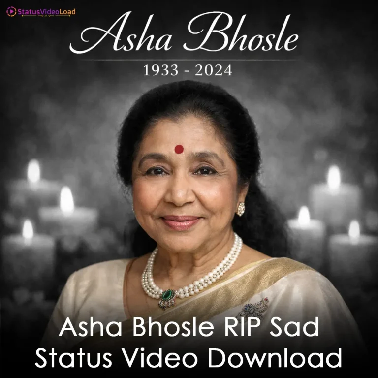 Asha Bhosle RIP Sad Status Video Download