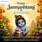 Happy Janmashtami Whatsapp Status Video 2026 Download