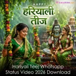 Hariyali Teej Whatsapp Status Video 2026 Download