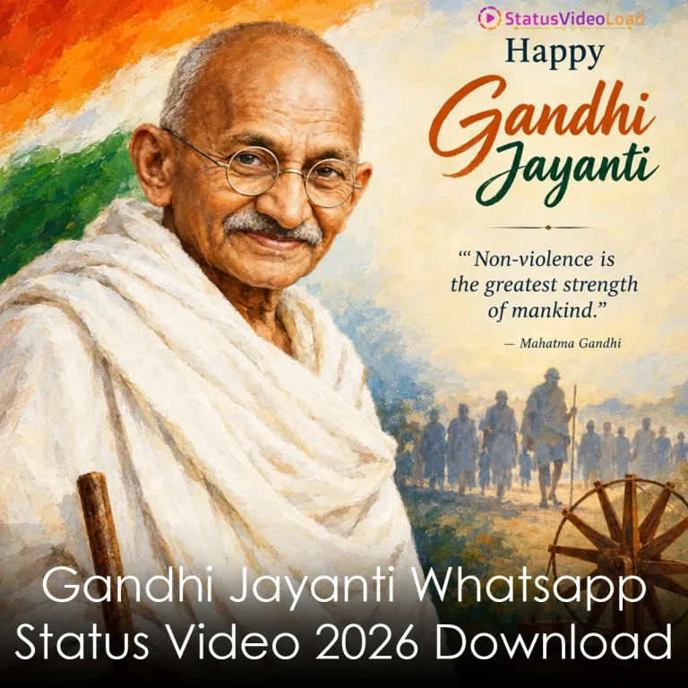 Gandhi Jayanti Whatsapp Status Video 2026 Download