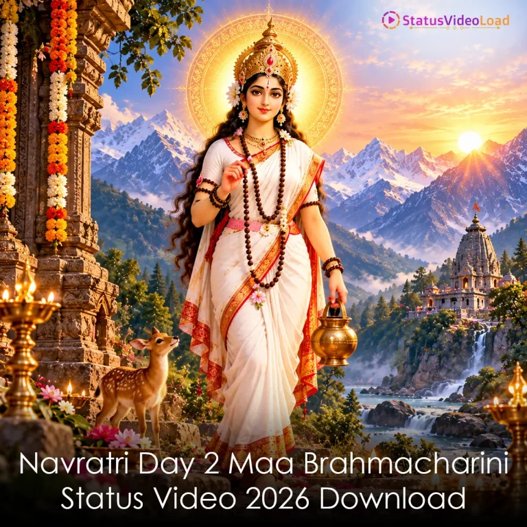 Navratri Day 2 Maa Brahmacharini Status Video 2026 Download