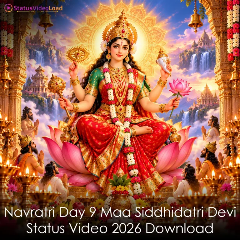 Navratri Day 9 Maa Siddhidatri Devi Status Video 2026 Download